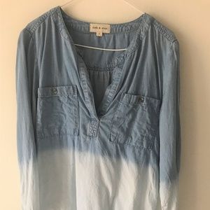 Anthropologie (cloth & stone) dip dye top